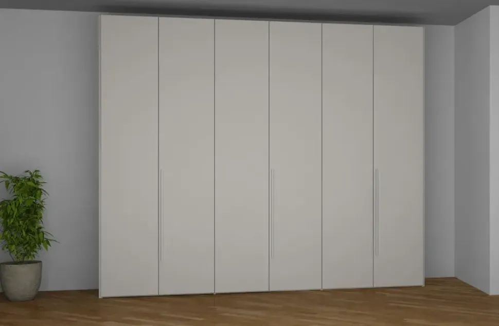 Armadio con ante battenti moderno 6antepromo con cassettiere Collezione esclusiva a prezzo ribassato