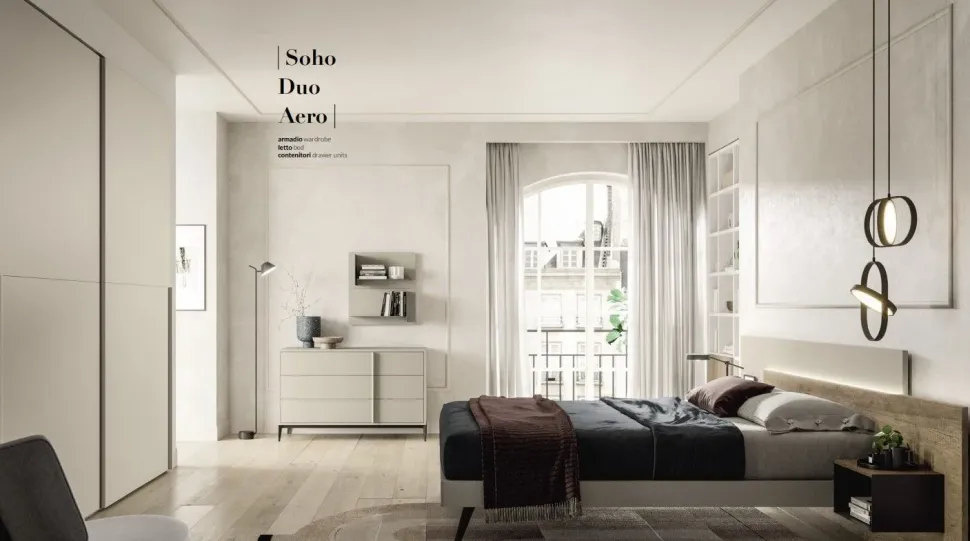 Armadio con ante scorrevoli a prezzo scontato modello Soho di Collezione esclusiva