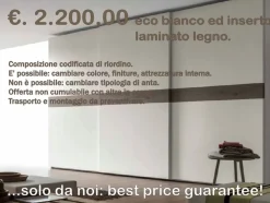 Armadio con ante scorrevoli moderno Projecta santa lucia Santa lucia a prezzo ribassato