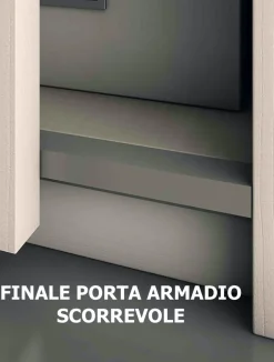 Armadio con ante scorrevoli moderno Lester mirror Collezione esclusiva a prezzo ribassato