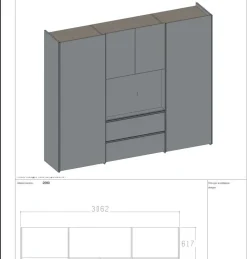 Armadio con ante scorrevoli modello Scorrevolo scontato del 50%