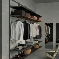 Armadio con cabina armadio moderno Naked Orme a prezzo scontato