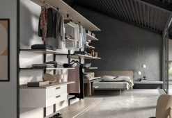 Armadio con cabina armadio moderno Z04 * Artigianale a prezzo scontato