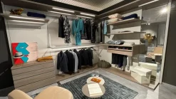 Armadio con cabina armadio moderno Panorama Sangiacomo a prezzo scontato