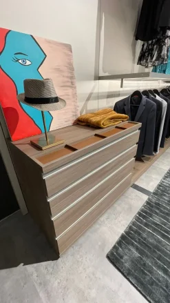 Armadio con cabina armadio moderno Panorama Sangiacomo a prezzo scontato