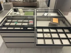 Armadio con cabina armadio moderno Virgo Mercantini a prezzo scontato