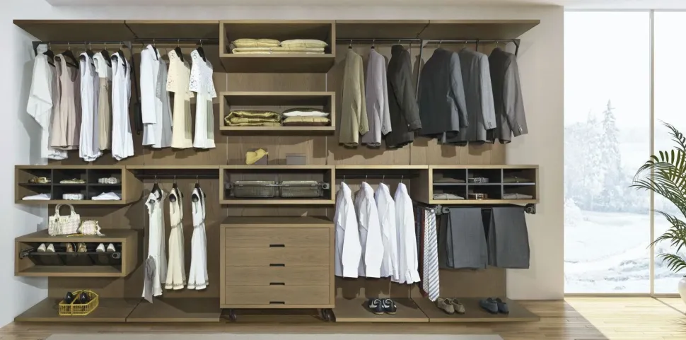 Armadio design con Senza ante modello Dama di Artigianale