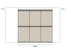 Armadio di Moretti compact modello Armadio room 01 in laminato opaco con sconto -30%