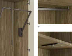 Armadio di Pianca modello Plana in laminato opaco con sconto -30%