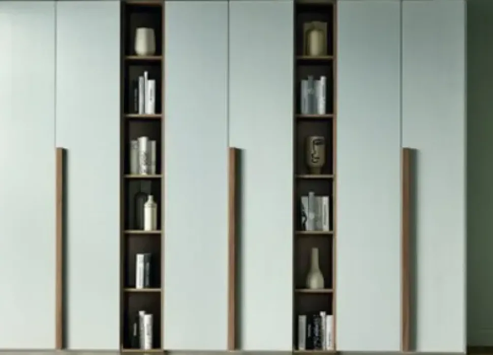 Armadio Gierre in laminato Abaco Notte, scontato. Ante battenti.