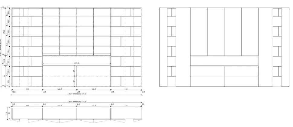 Armadio Grafik Caccaro con ante battenti SCONTATO a PREZZI OUTLET