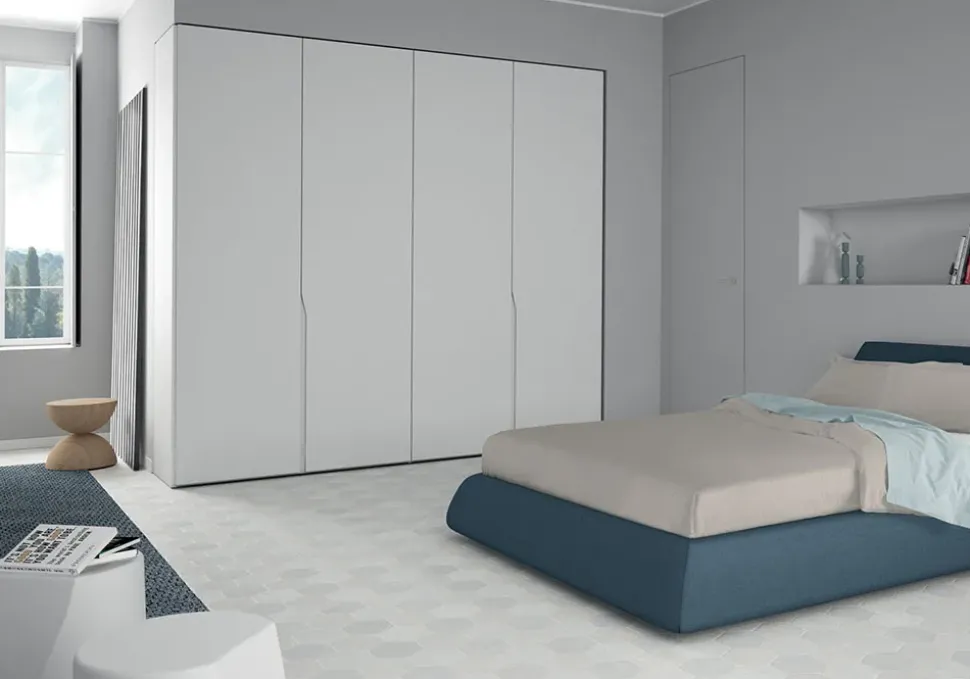 Armadio in laccato opaco Manhattan a marchio Pianca scontato -25%