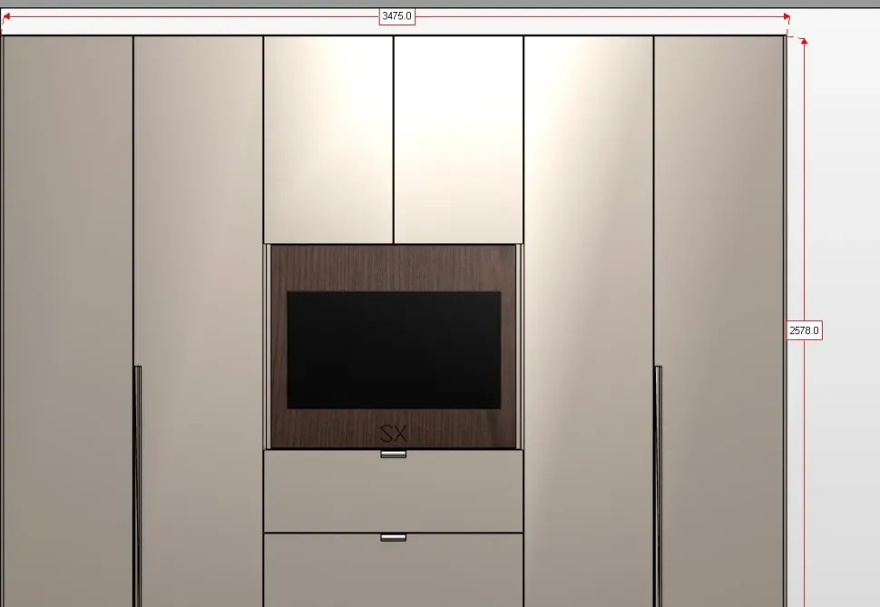 Armadio in laminato materico Armadio night 15 a marchio Orme scontato -50%