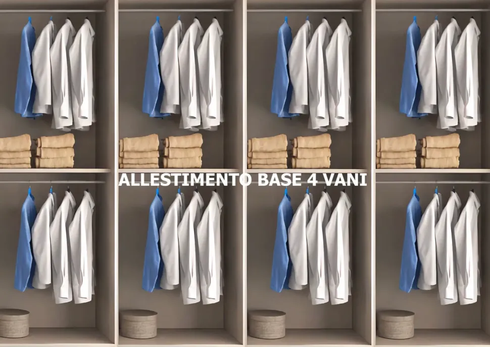 Armadio in laminato opaco Riga extra a marchio Collezione esclusiva scontato -54%