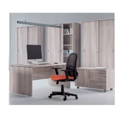 Armadio in legno Mobile armadio ante scorrevoli per ufficio Flycom con forte sconto