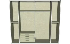 Armadio moderno Armadio a 2 ante scorrevoli  mod glass di S75 a PREZZO OUTLET -41%