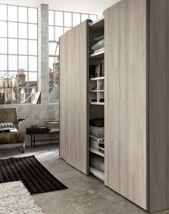 Armadio moderno Armadio scorrevole completo  di Md work a PREZZO OUTLET -45%