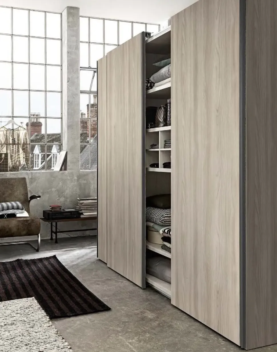Armadio moderno Armadio scorrevole completo di Md work a PREZZO OUTLET -45%