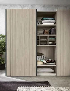 Armadio moderno Armadio scorrevole completo di Md work a PREZZO OUTLET -45%