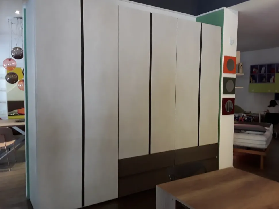 Armadio moderno Collage battente con cassetti Sangiacomo PREZZI OUTLET