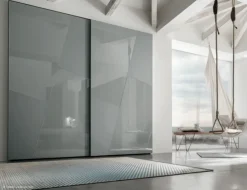 Armadio moderno con Due ante modello Cross di Tomasella