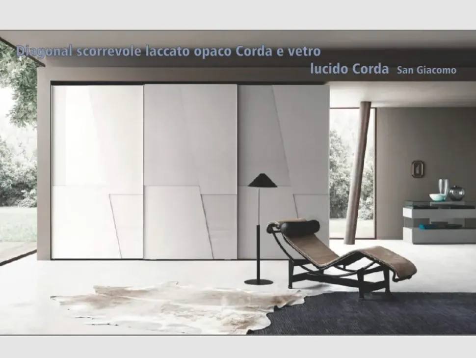 Armadio moderno Diagonal Sangiacomo con uno sconto del 21%