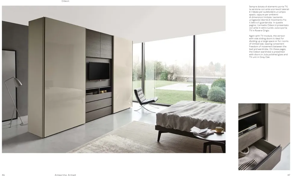 Armadio moderno Odeon Sangiacomo PREZZI OUTLET