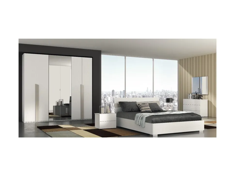 Armadio Reflex realizzato in laminato materico di Collezione esclusiva scontato -40%