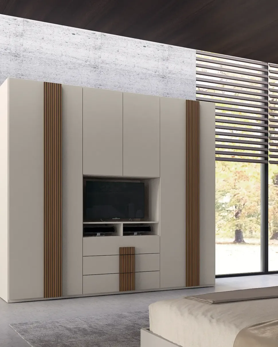 Armadio Riga tv Collezione esclusiva a sei ante a prezzo Outlet