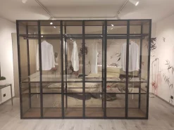 Armadio Rimmel realizzato in vetro di Tagliabue mobili scontato -48%