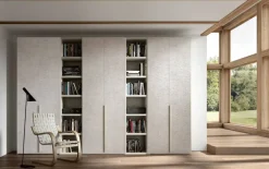 Armadio scontato 46% modello Armadio con librerie intermedie del programma mod.evo di mistral in promo-sconto del 40% di Mistral