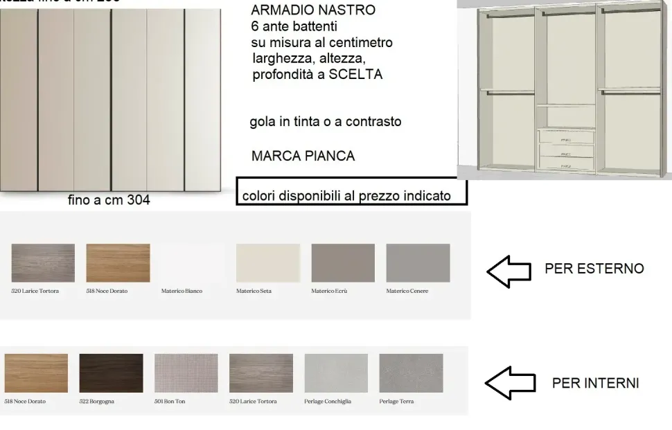 Armadio scontato 26% modello Nastro di Pianca
