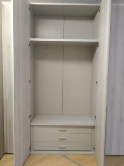 Armadio scontato 31% modello Power rovere chiaro di Zg mobili