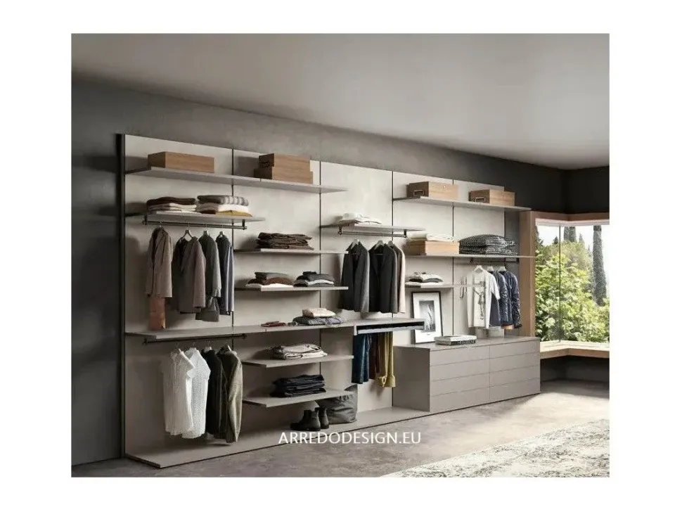 Armadio Z02 realizzato in laminato materico di Artigianale scontato -40%