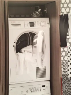 Arredamento bagno: mobile Birex Colonna porta lavatrice - asciugatrice in Offerta Outlet