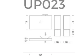 Arredamento bagno: mobile Compab Up23 a prezzo scontato