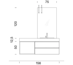 Arredamento bagno: mobile Compab Bgo con forte sconto