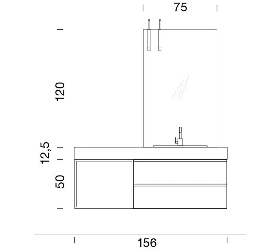 Arredamento bagno: mobile Compab Bgo con forte sconto