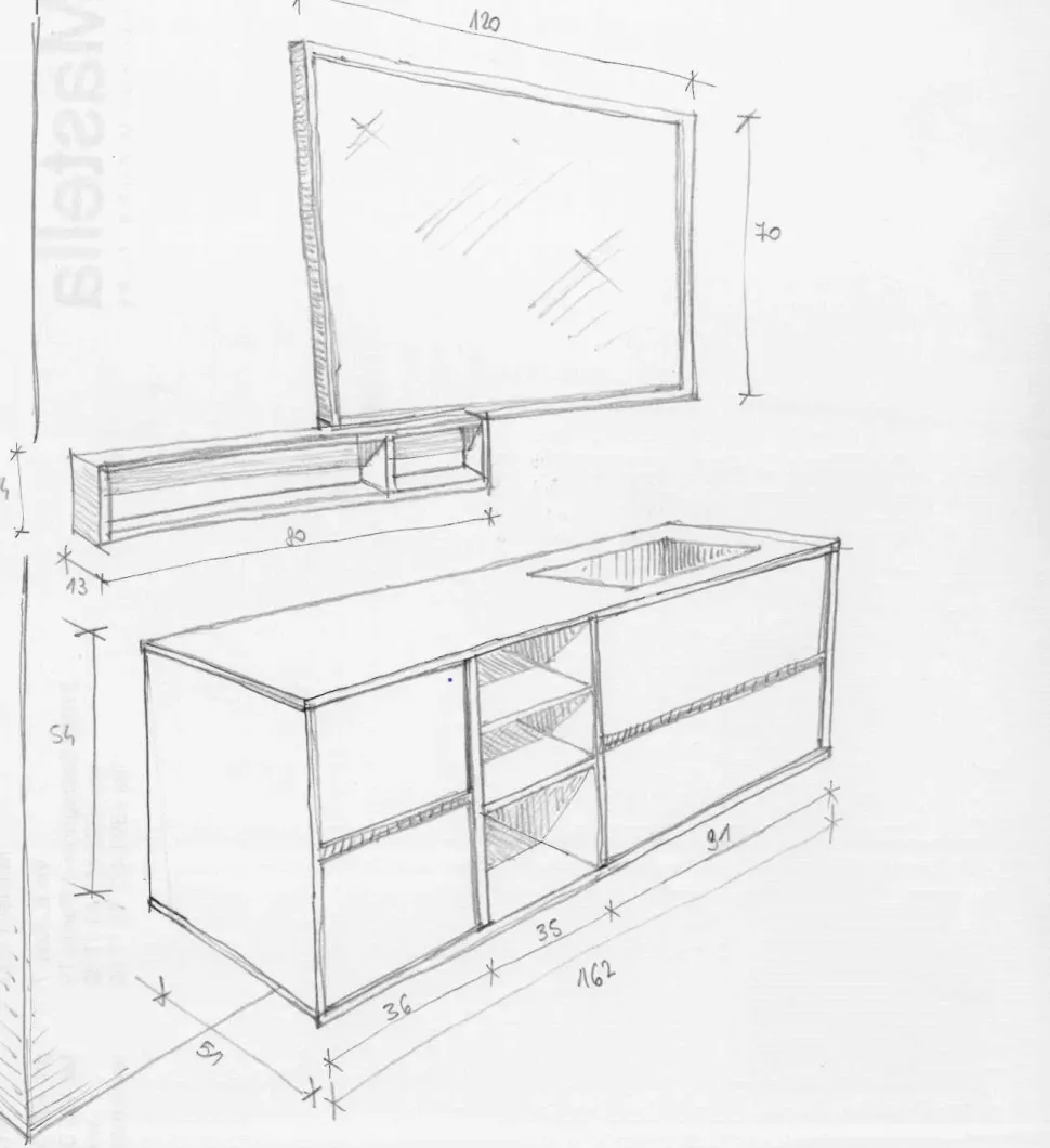 Arredamento bagno: mobile Mastella Talent next 01 con forte sconto