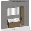 Arredamento bagno: mobile Baxar M system a prezzo scontato