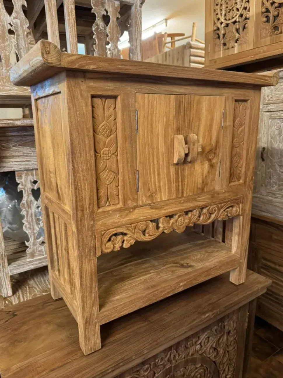 Arredamento bagno: mobile Outlet etnico Mobile consolle bagno teak in offerta