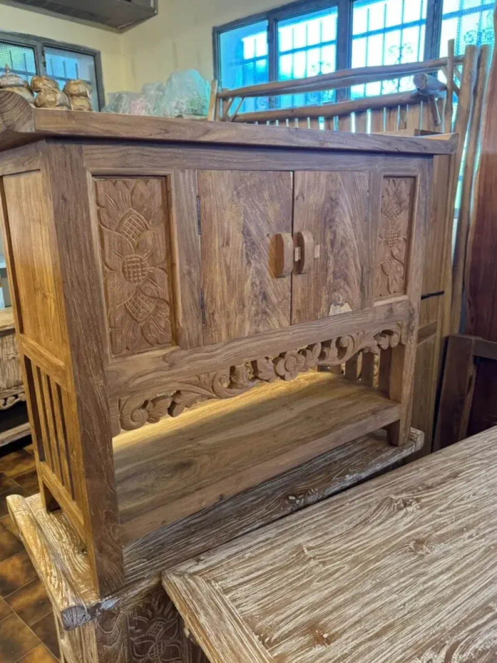 Arredamento bagno: mobile Outlet etnico Mobile consolle bagno teak in offerta