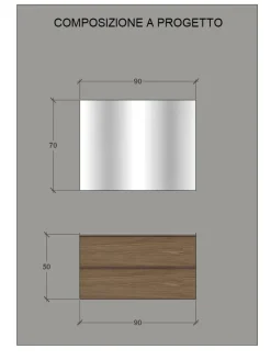 Arredamento bagno: mobile Baxar M1 system in Offerta Outlet