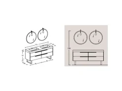 Arredamento bagno: mobile Legnobagno L04 a prezzo Outlet