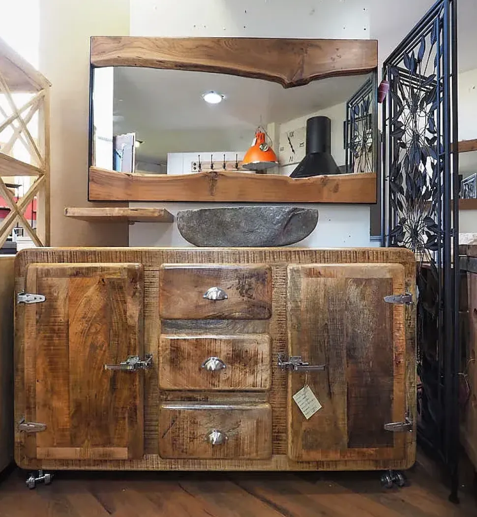 Arredamento bagno: mobile Nuovi mondi collection Mobile bagno ghiacciaia con lavabo a prezzi convenienti