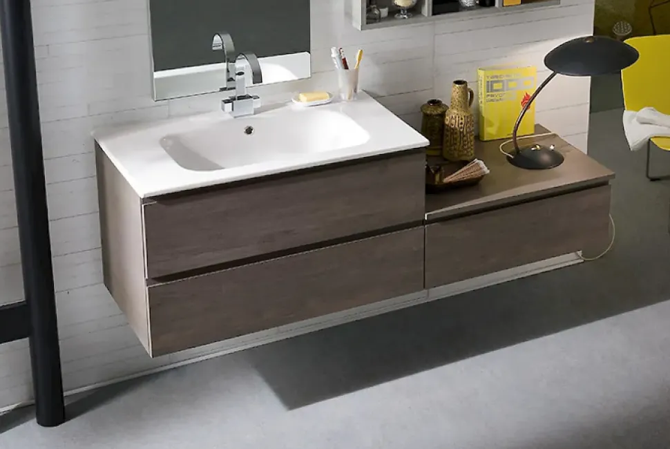Arredamento bagno moderno: mobile bagno sospeso Compab in offerta