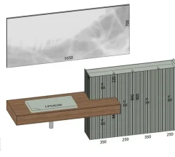 ARREDO BAGNO Baxar: mobile SCONTATO in OFFERTA OUTLET - 22%