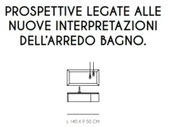 ARREDO BAGNO Idea group: MOBILE + SPECCHIO modello DOLCEVITA LACCATO OPACO SCONTATO 30%