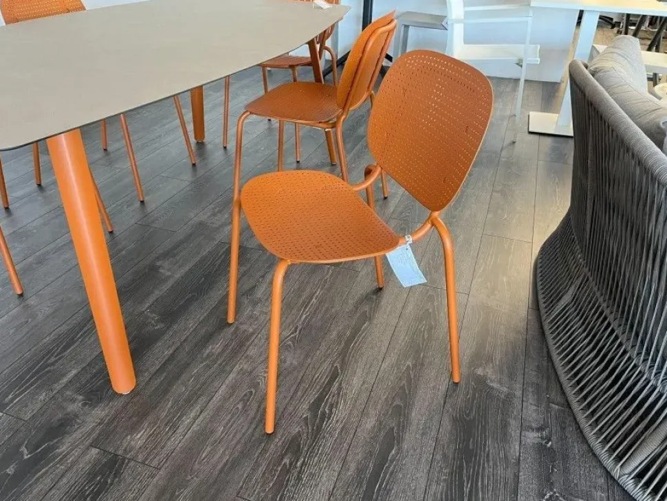 Arredo giardino Scab: sedia modello Si-si dots (set 4 sedie) SCONTATA