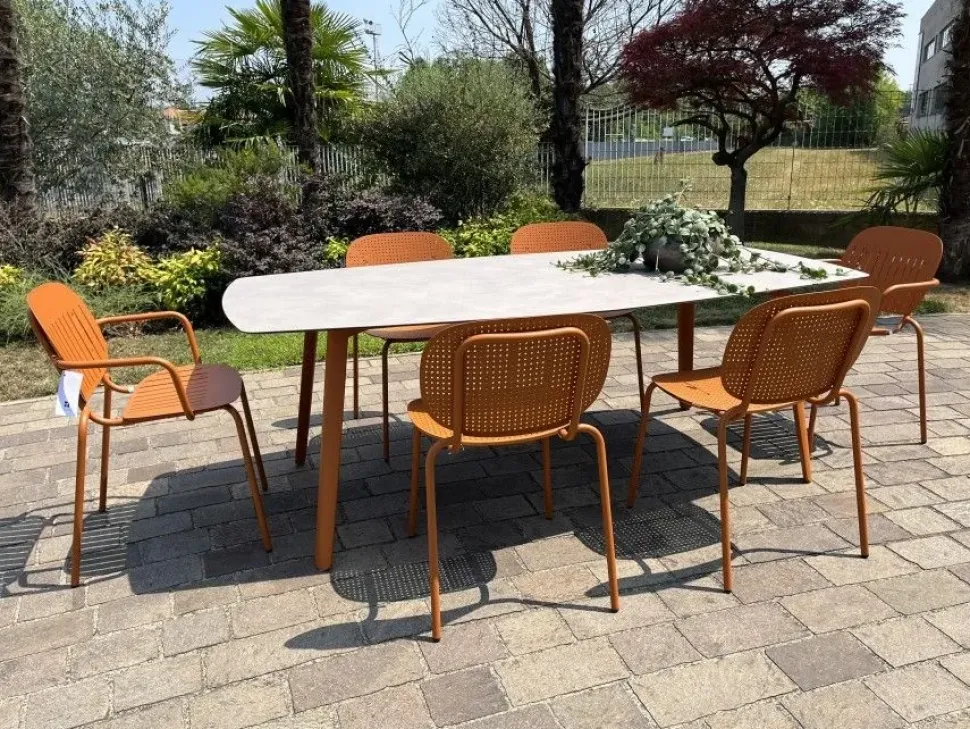 Arredo giardino Scab: sedia modello Si-si dots (set 4 sedie) SCONTATA